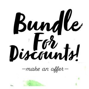 Bundle for Discounts!!! Make an offer!!!